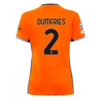 Inter Milan Denzel Dumfries #2 Rezervni Dres za Ženska 2023-24 Kratak Rukav